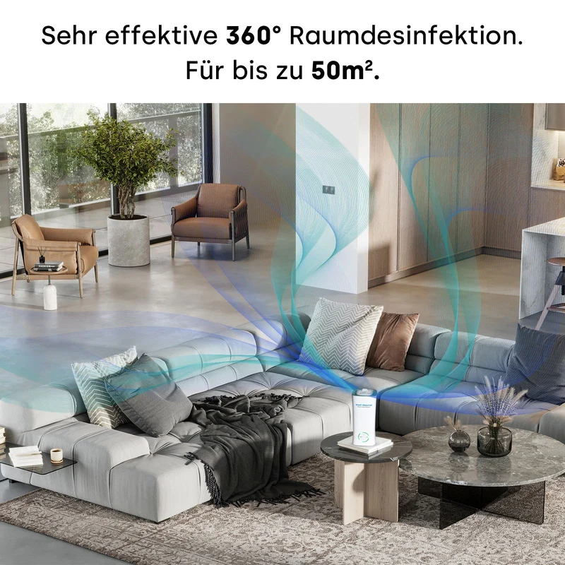 Luftbefeuchter (mit Desinfektionskonzentrat)