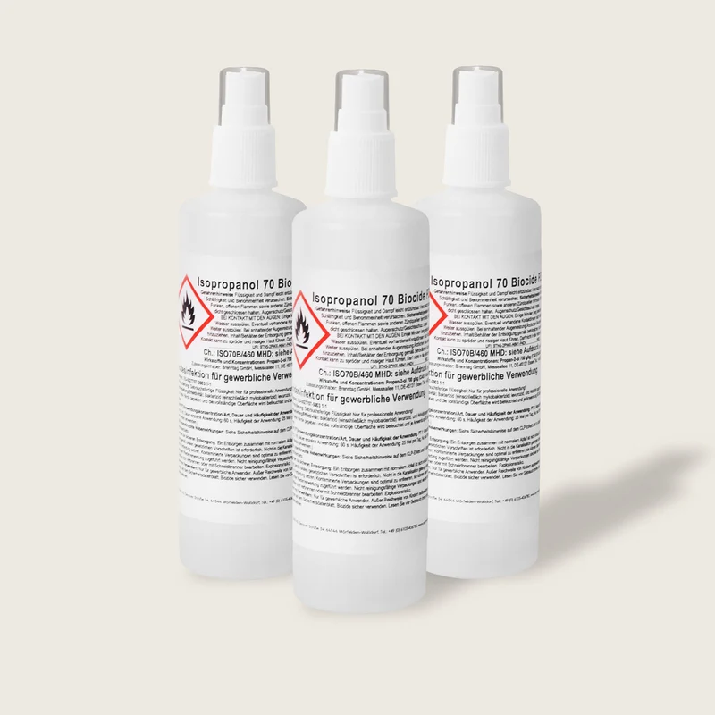 Isopropanol 70 Biocide Haut und Handdesinfektion 3x250ml
