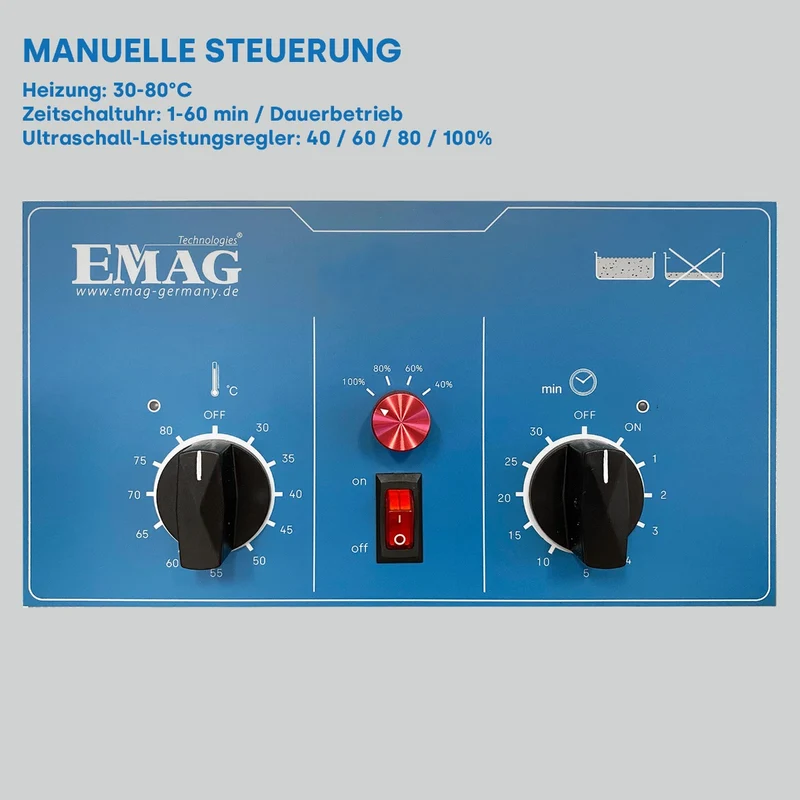 Ultraschallreiniger 2L Emmi-20 HC PLUS