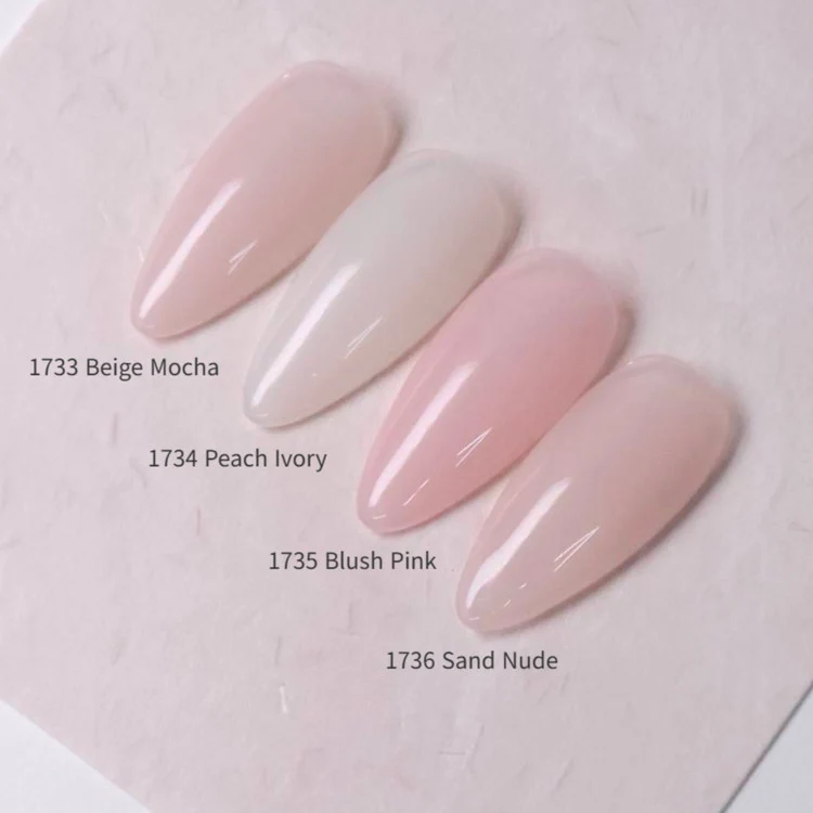 ICEGEL Ditto Nudie gel polish 1733-1736