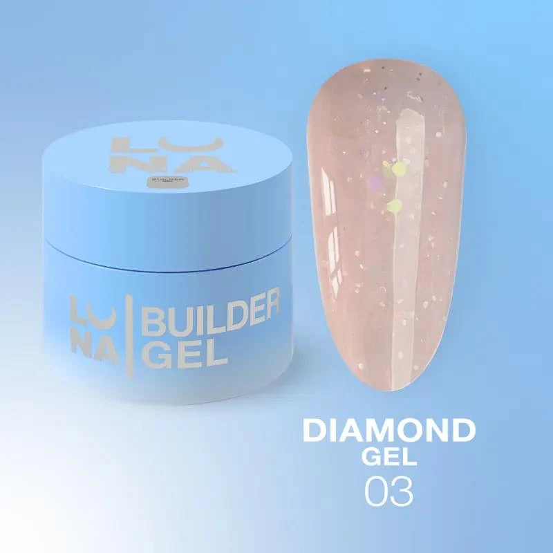 03 Diamond - NO FILE Builder Gel 15ml LUNAmoon