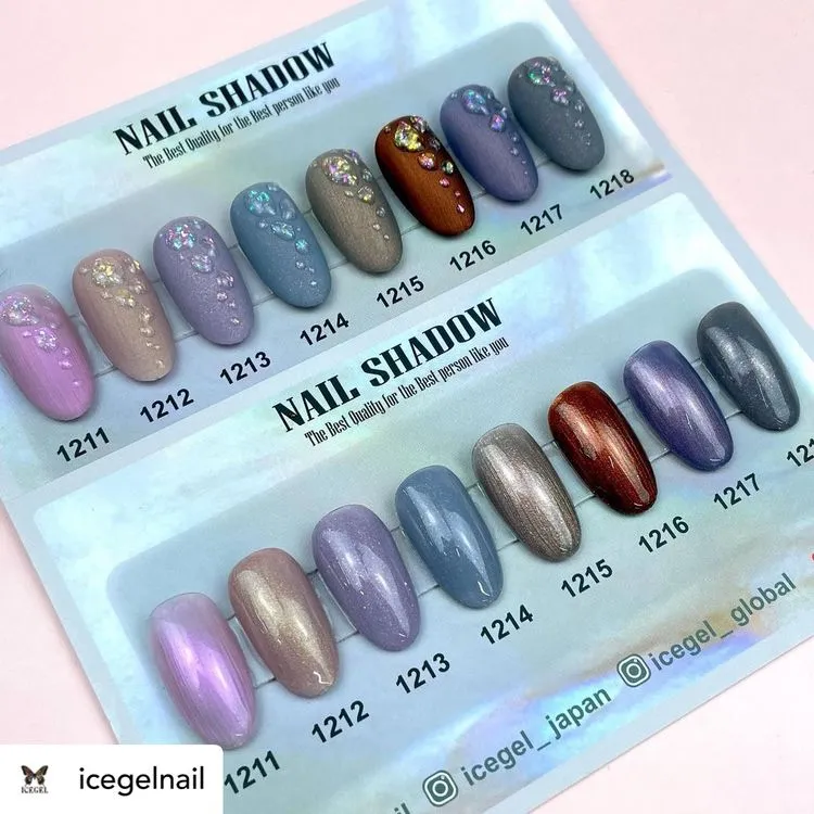 ICEGEL Nail Shadow gel nail polish 1211-1218