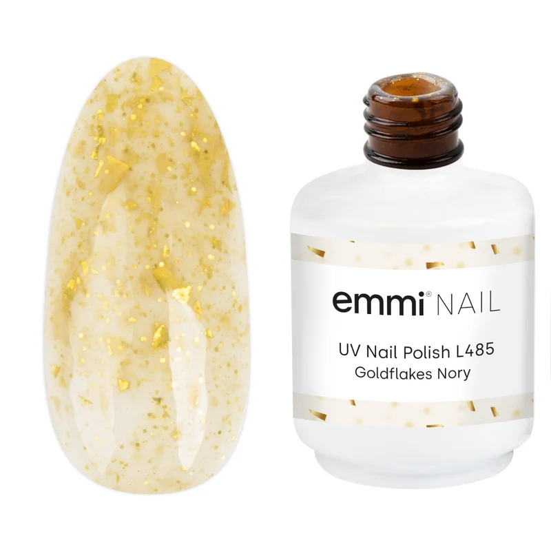 emmi Shellac UV-Lack Goldflakes Nory 15ml | L485