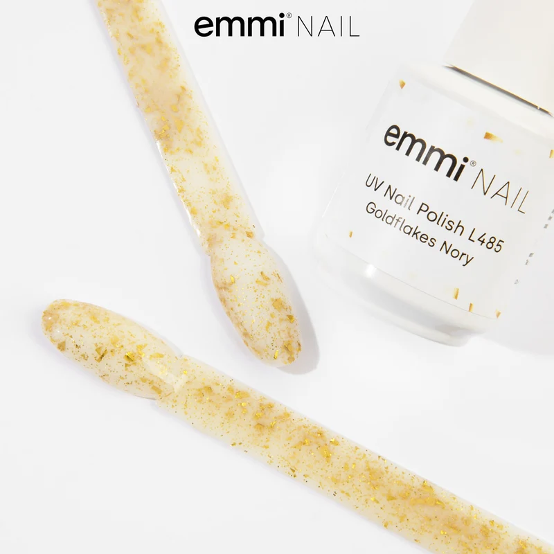 emmi Shellac UV-Lack Goldflakes Nory 15ml | L485