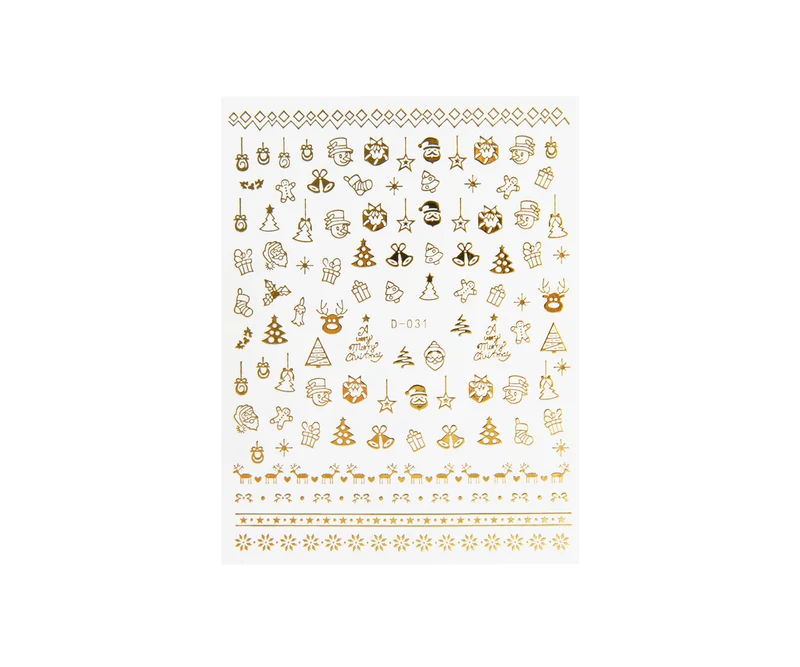 3D Art Nail Sticker Merry Christmas