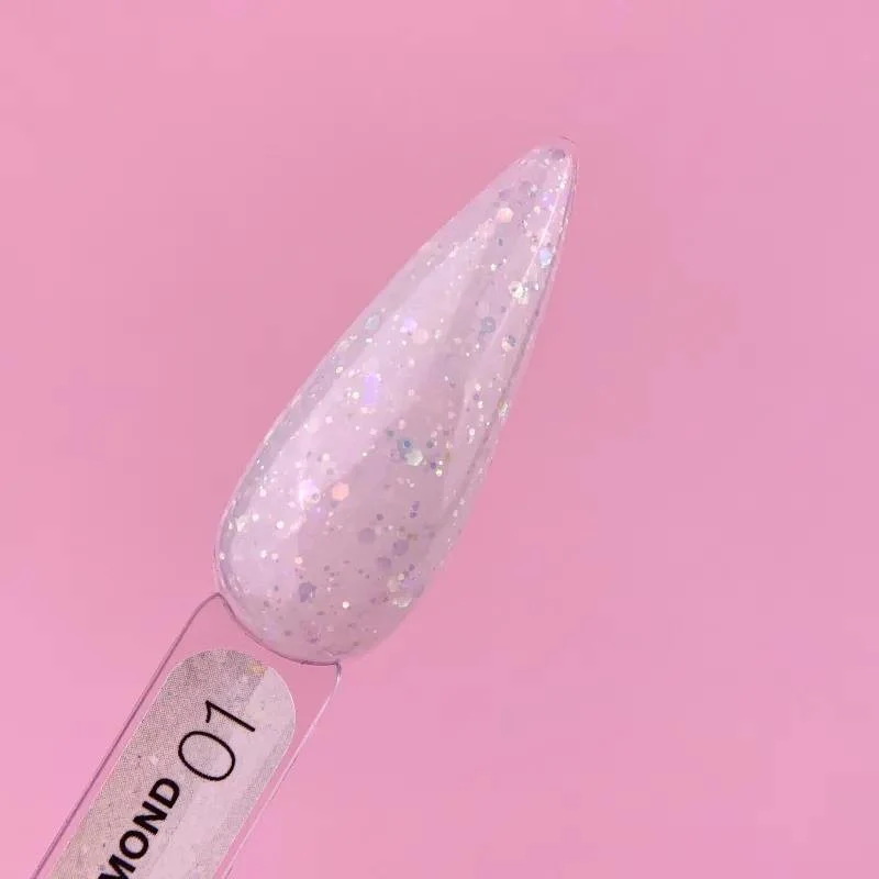 01 Diamond - NO FILE Builder Gel 15ml LUNAmoon