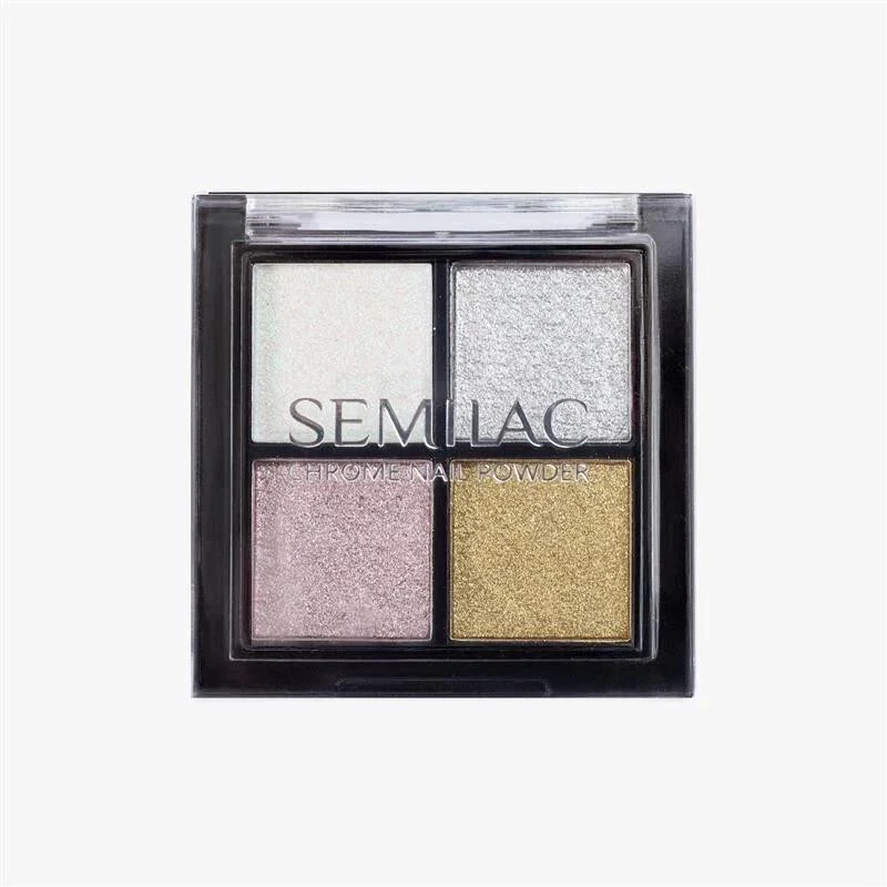 01 Nail Art Chrom Pulver Palette SEMILAC