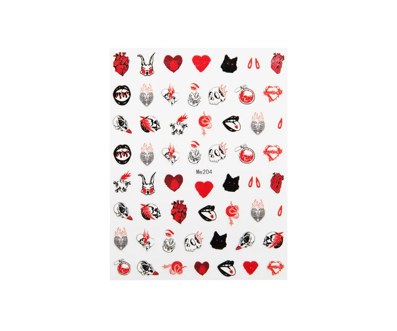 3D Art Nail Sticker Halloween Devil