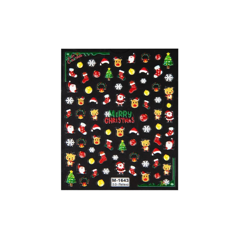 5D Art Nail Sticker Santa Claus 2