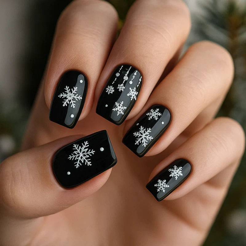 5D Art Nail Sticker Snowflake