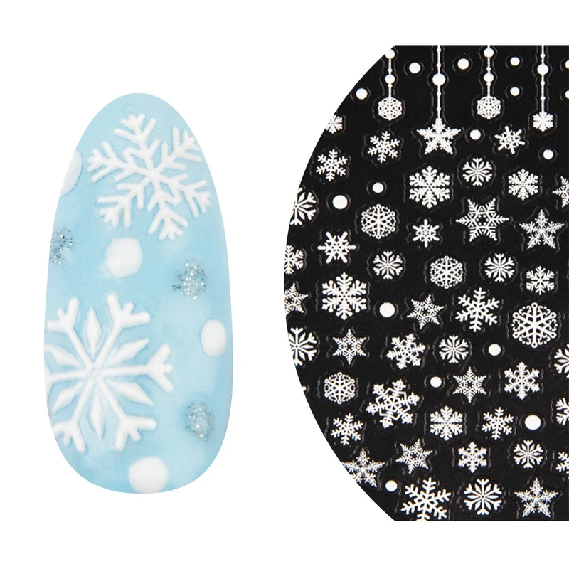5D Art Nail Sticker Snowflake