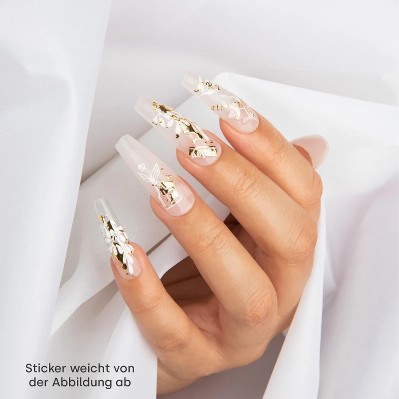 3D Art Nail Sticker Dark Roses