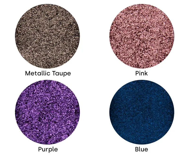 Mirror Chrome Powder Colorful 4er