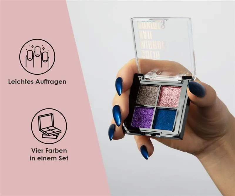 Mirror Chrome Powder Colorful 4er