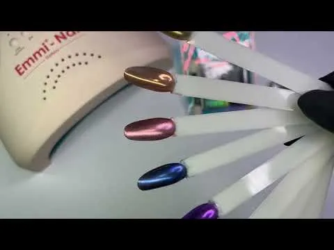 Mirror Chrome Powder Colorful 4er