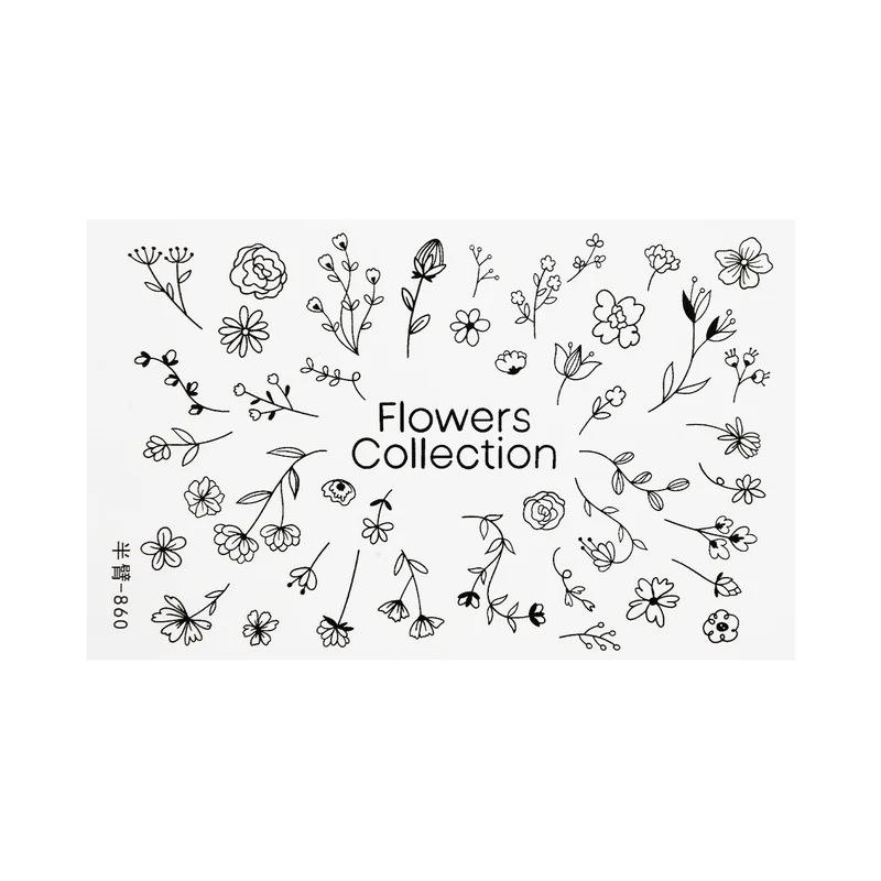 Skin Tattoo Flower Collection | 002