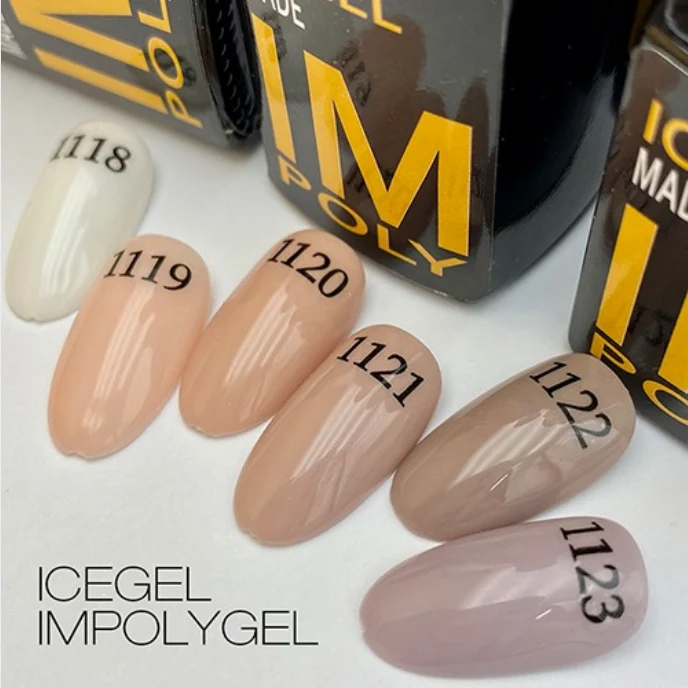 ICEGEL Natural Nudie gel polish IM1118 - 1123