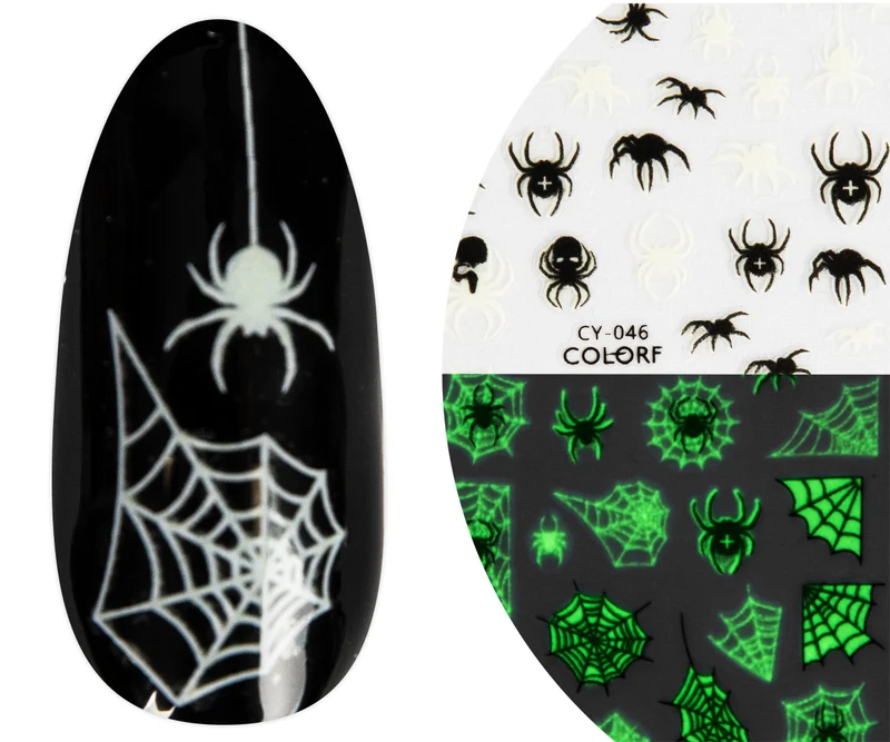 3D Art Nail Sticker Halloween Spider