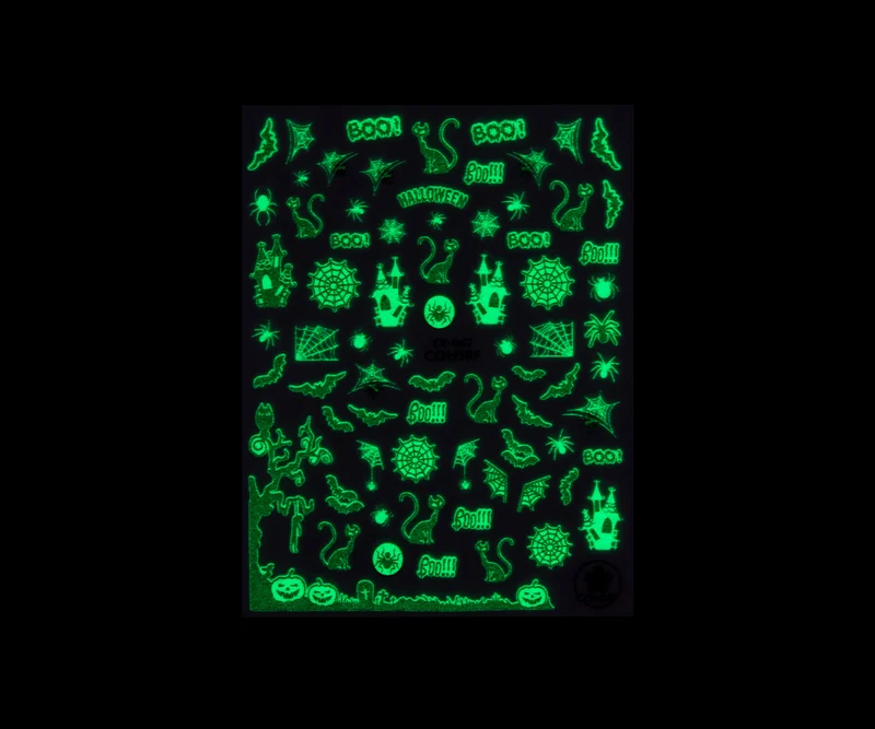 3D Art Nail Sticker Halloween Spooky