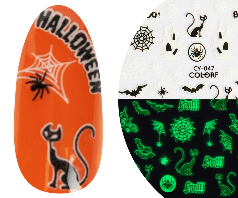 3D Art Nail Sticker Halloween Spooky