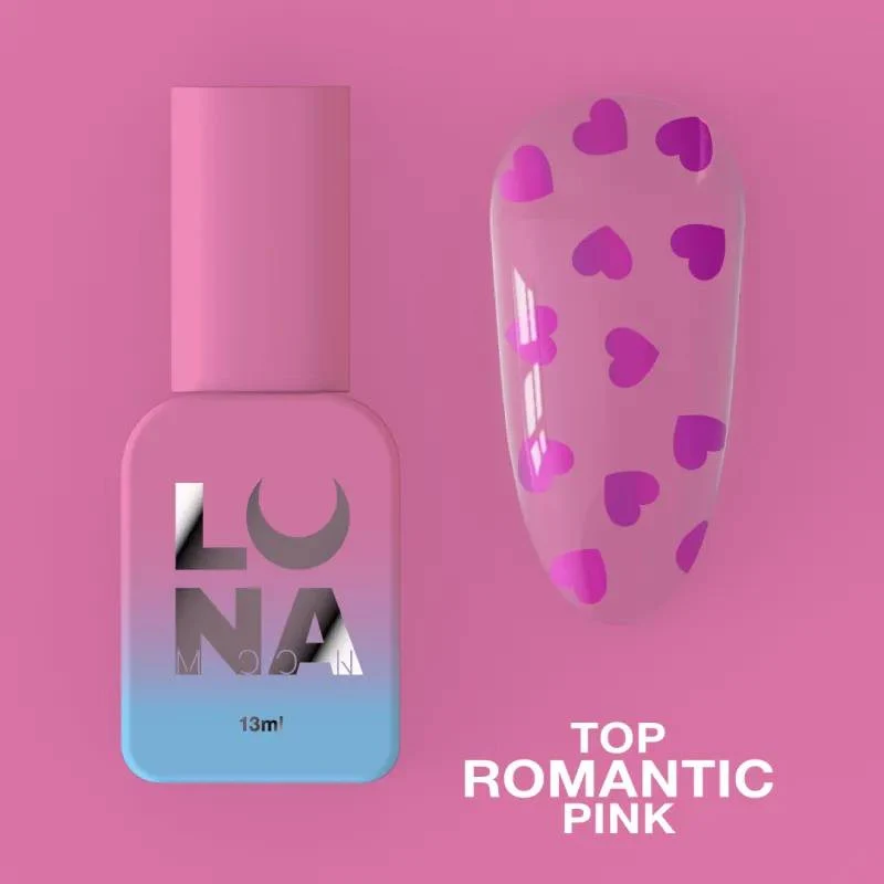 Romantic Pink - Top Coat (No Wipe) 13ml LUNAmoon
