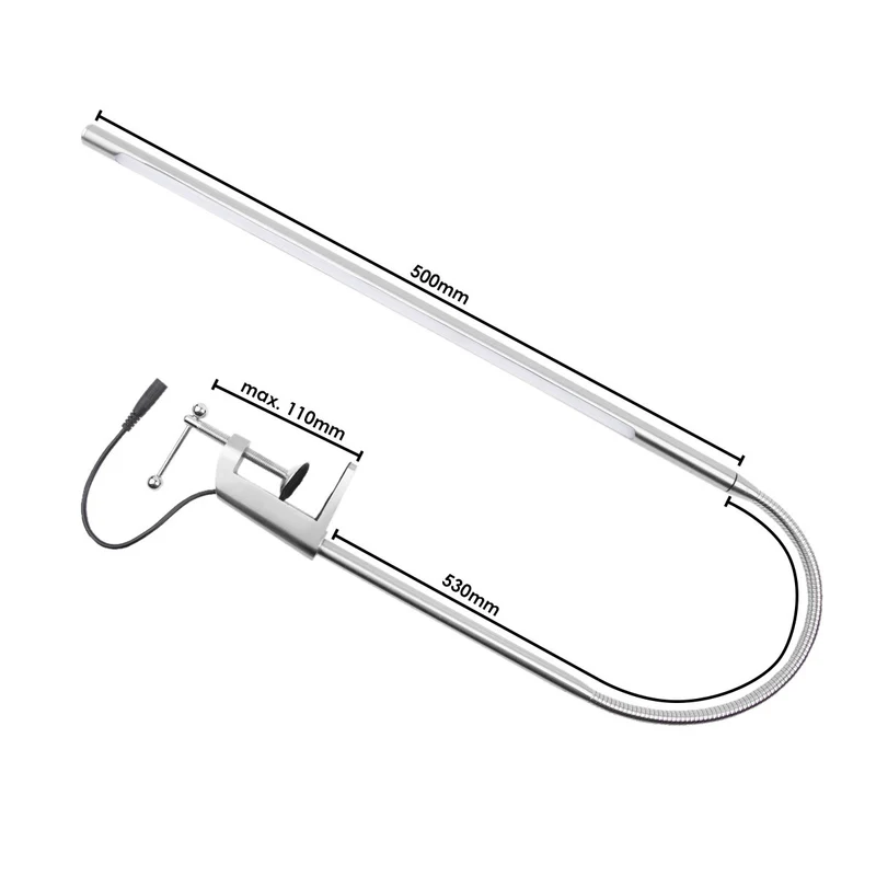 Flexi LED Arbeitsplatzleuchte Stainless Steel