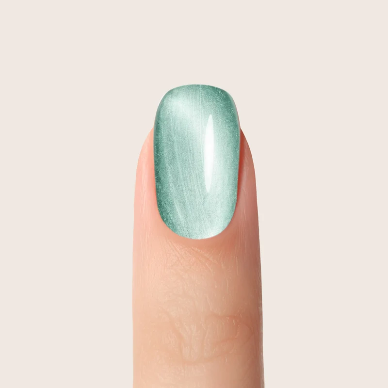 emmi Shellac UV-Lack Cat Eye Galactic Green 8ml | L504