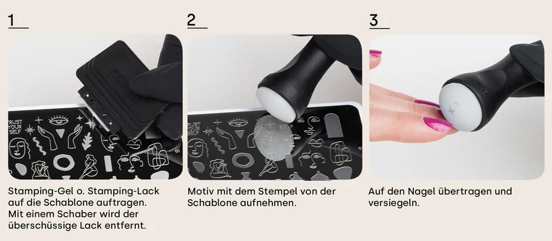 Konad 1-Way-Stempel Set "black"
