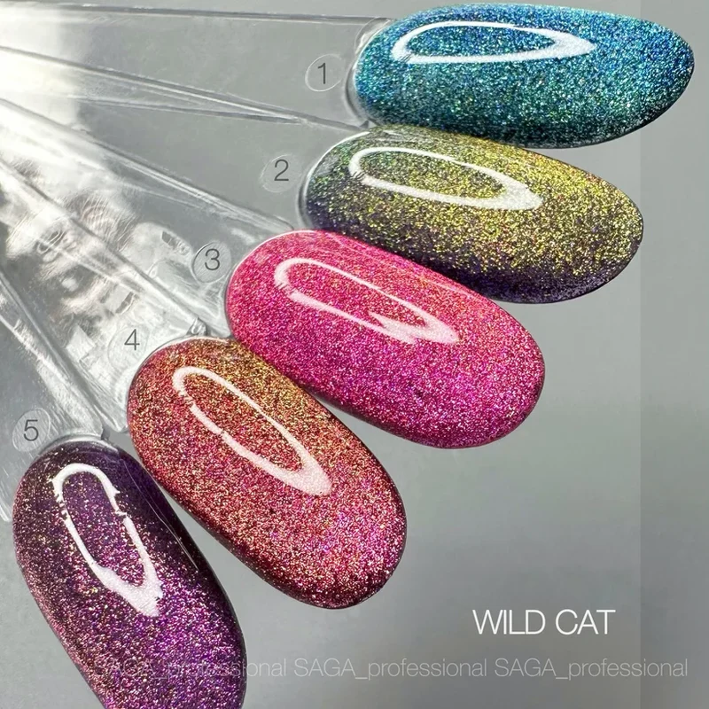 SAGA Wild Cat Gel Polish cat eye No.2 10ml