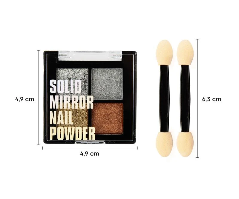 Mirror Chrome Powder Classy 4er