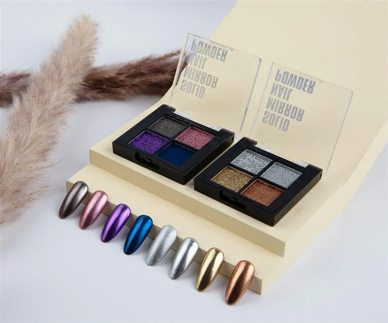 Mirror Chrome Powder Classy 4er