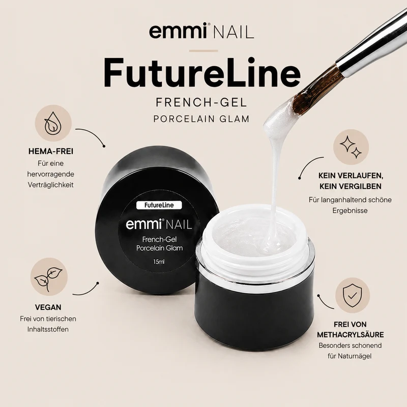 Futureline French Gel Porcelain Glam 15ml