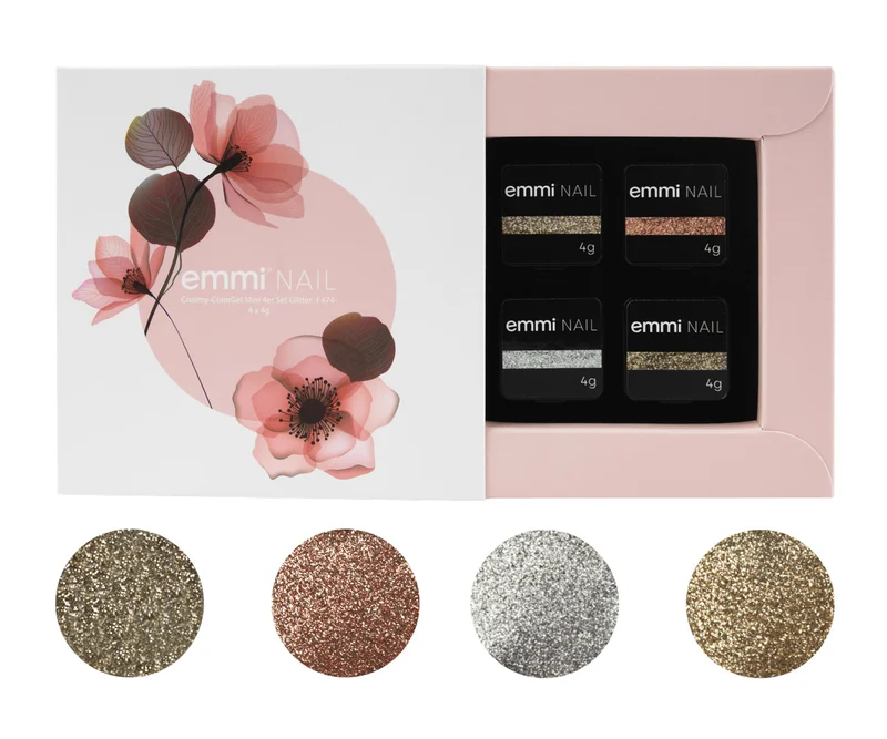 Creamy-ColorGel 4er Set Glitter | F474