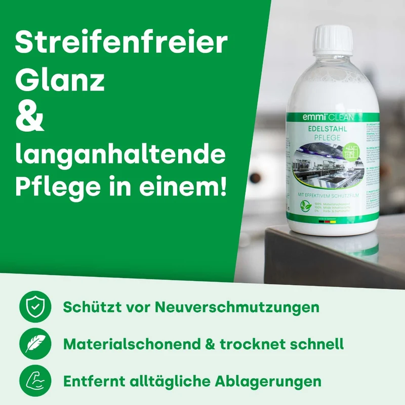 emmi-Clean Edelstahl Pflege & Reiniger 500ml