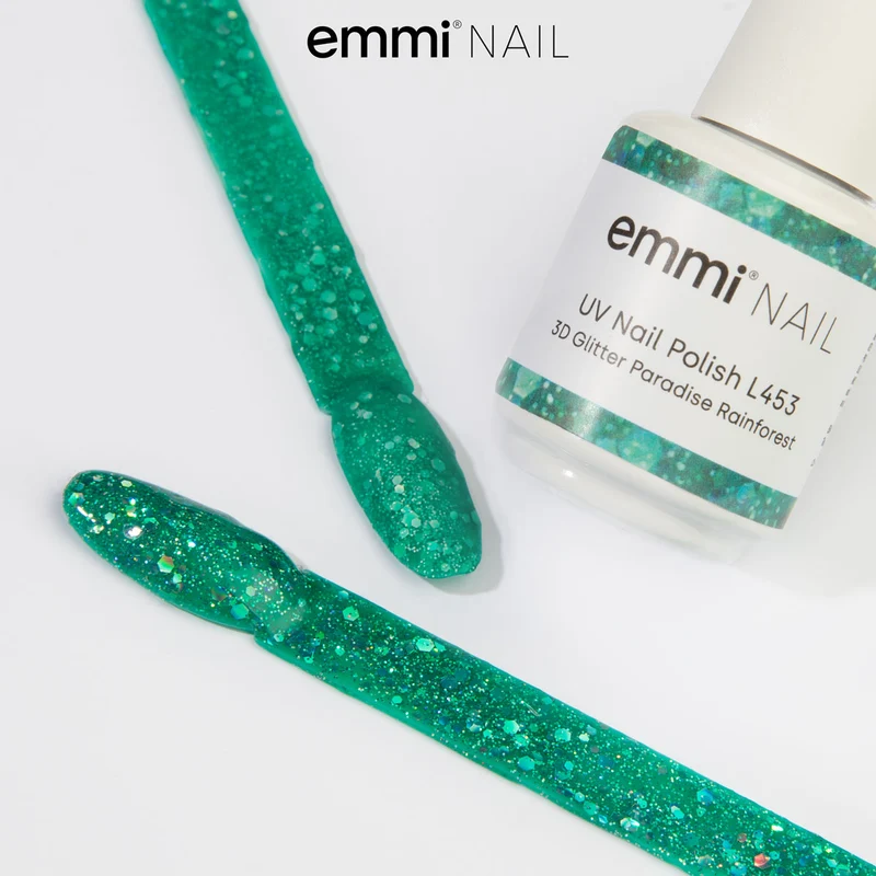 emmi Shellac UV-Lack 3D Glitter Paradise Rainforest 15ml | L453