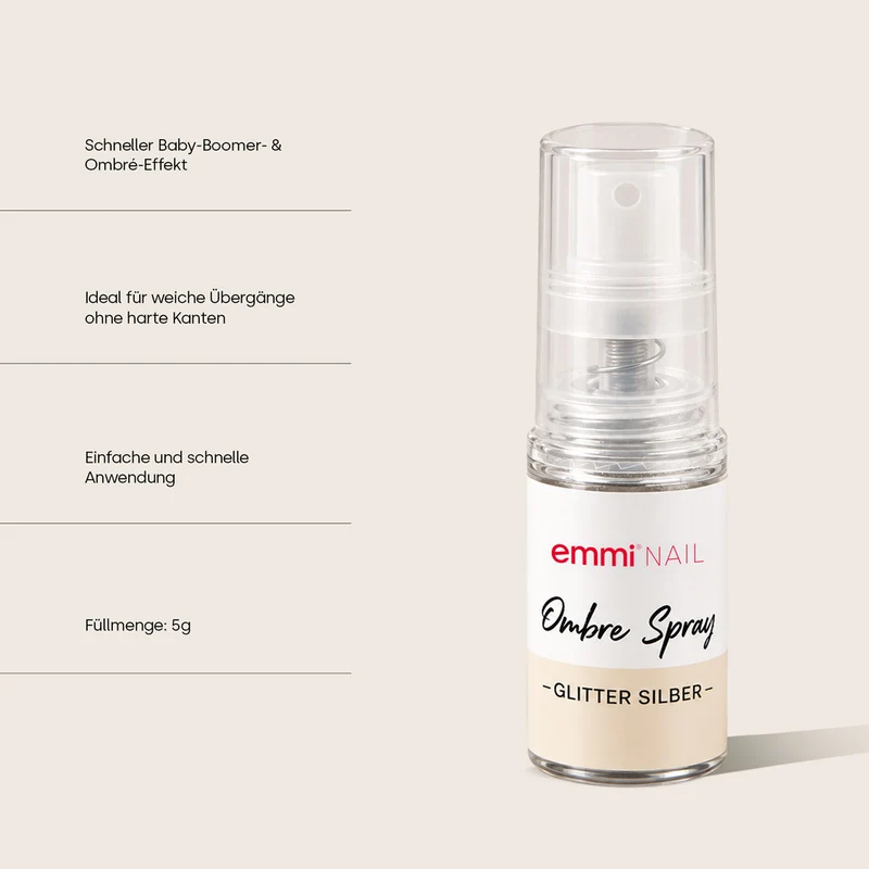 Baby Boomer Ombré Spray glitter silver 5g