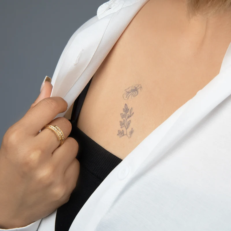Skin Tattoo Flower Collection | 001