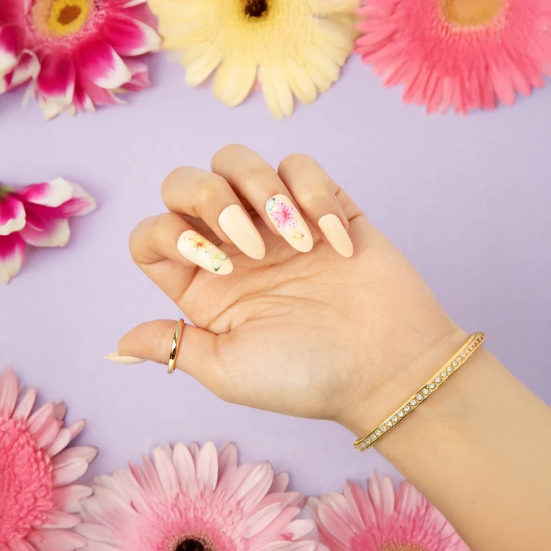 5D Soft Gel Flower Nail Sticker 1