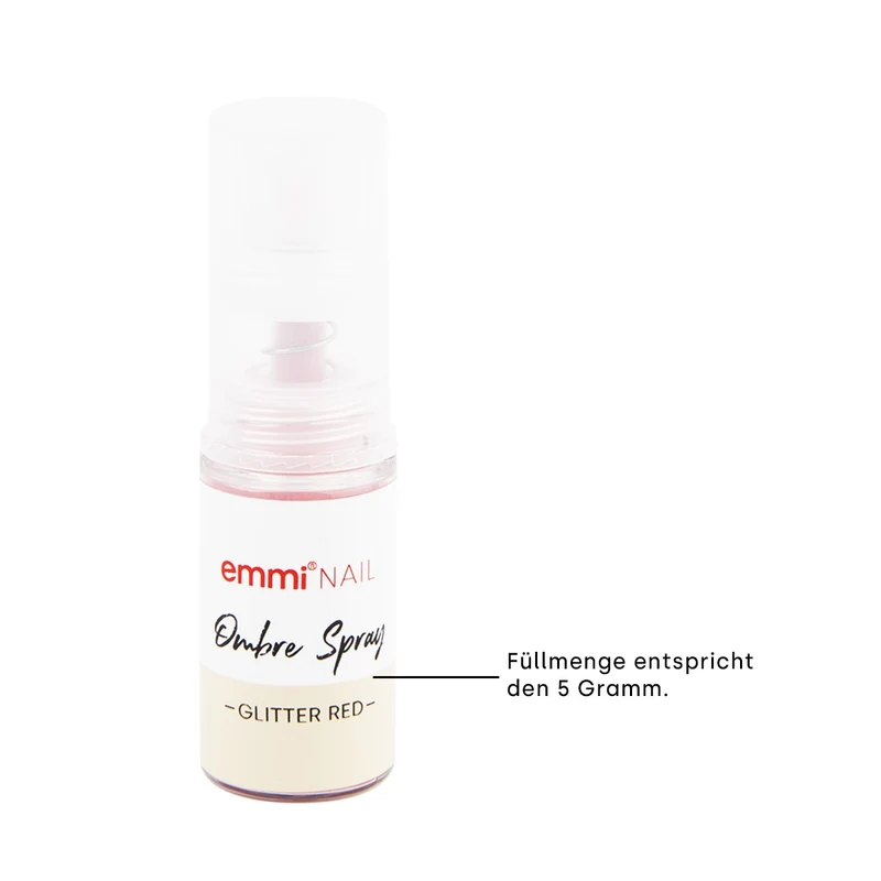 Baby Boomer Ombré Spray glitter red 5g