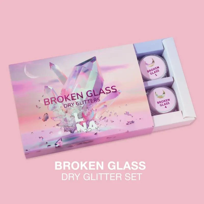 Broken Glass - DRY GLITTER SET (6 stück) LUNAmoon