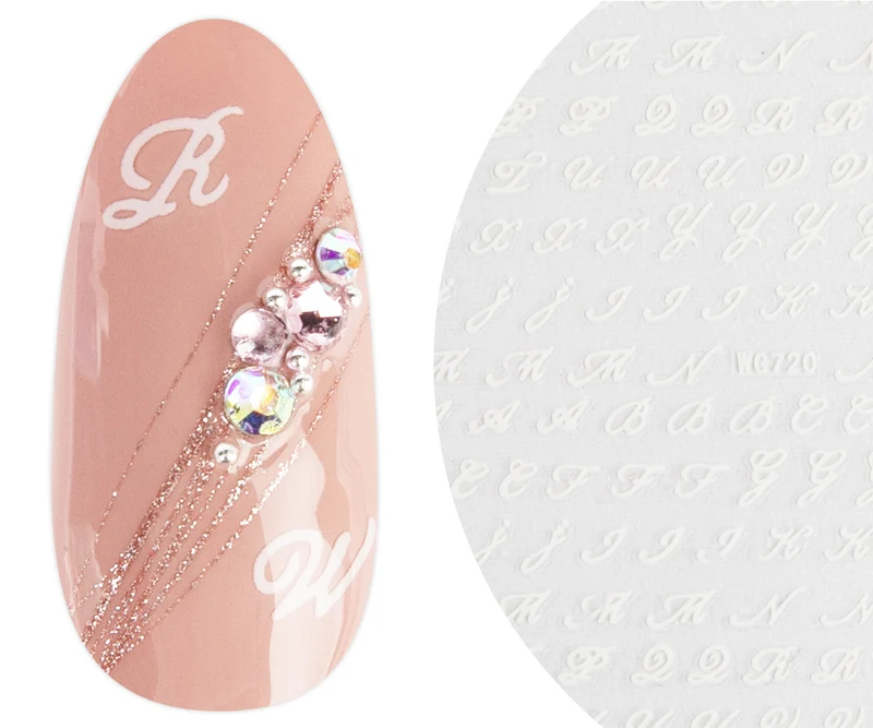 3D Art Nail Sticker Buchstaben 1