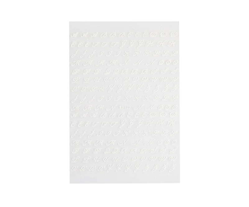 3D Art Nail Sticker Buchstaben 1