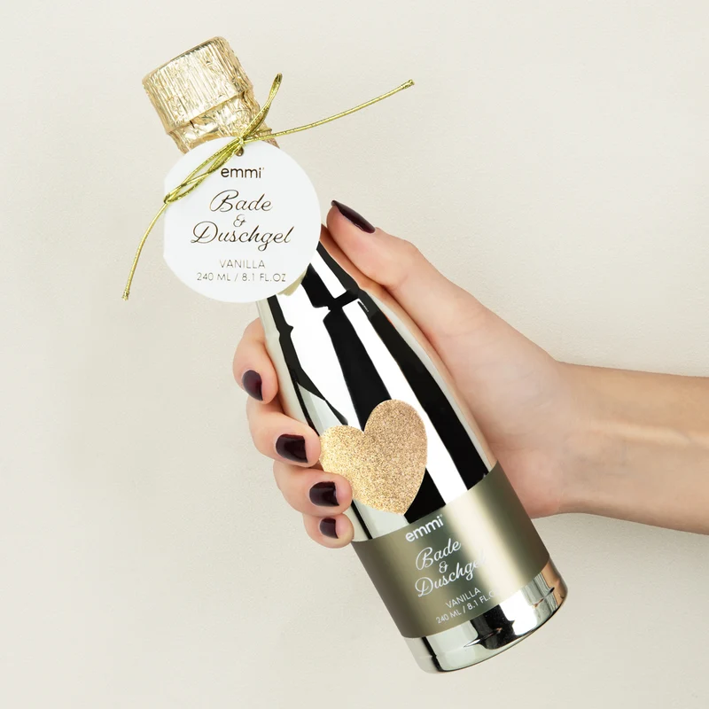 Bade- & Duschgel Champagne Shower gold 240ml Herz