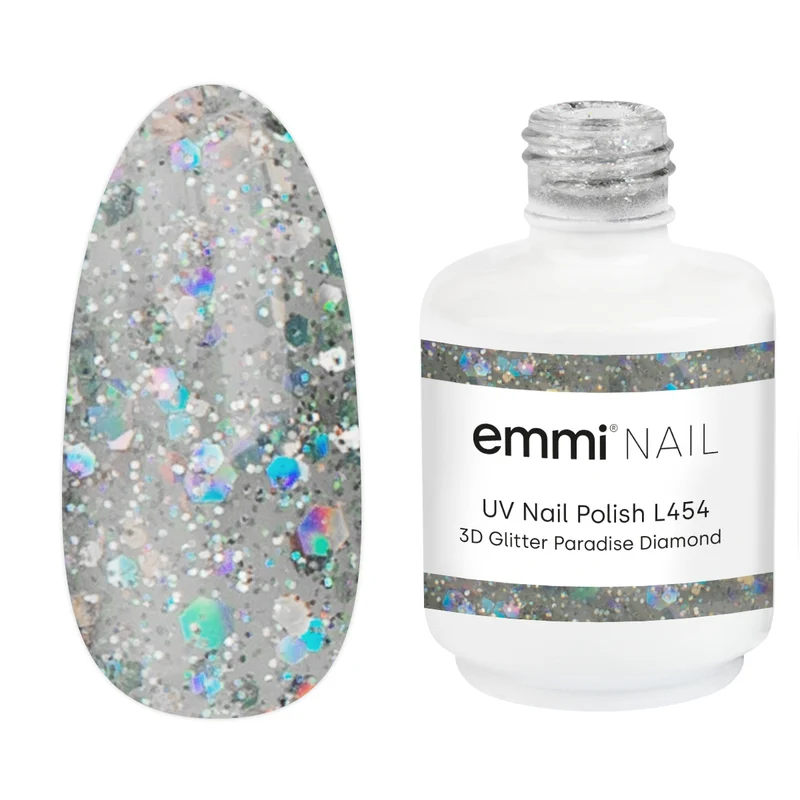 emmi Shellac UV-Lack 3D Glitter Paradise Diamond 15ml | L454