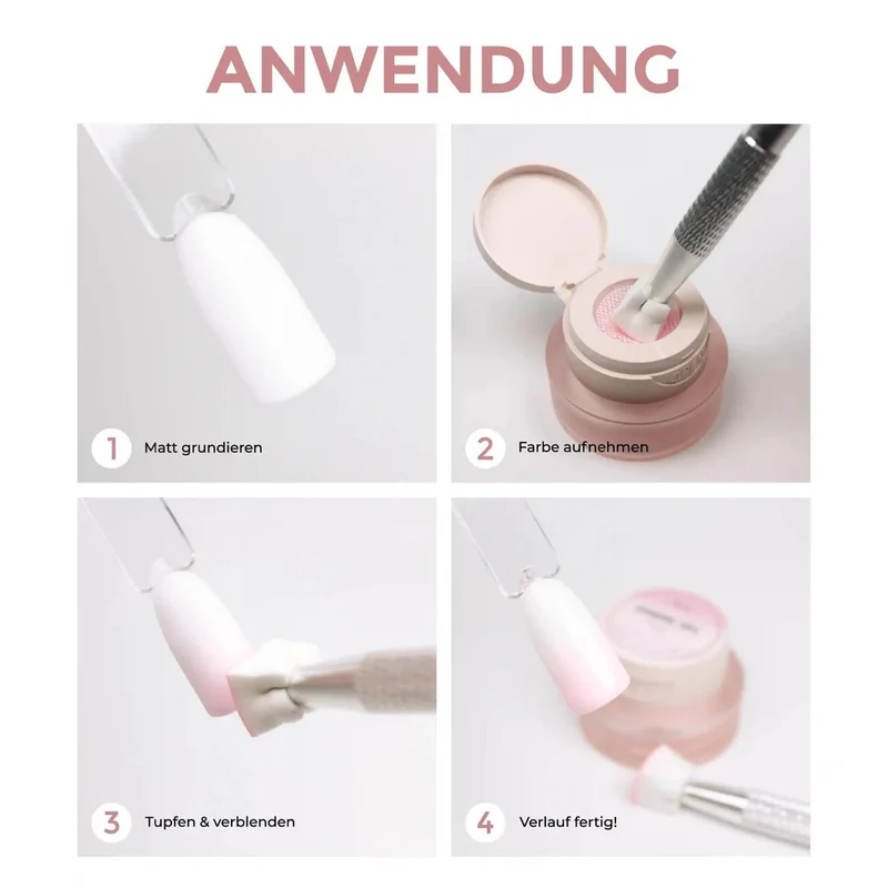SET WHITE - OMBRE BABY BOOMER Gel LYNIS NAILS