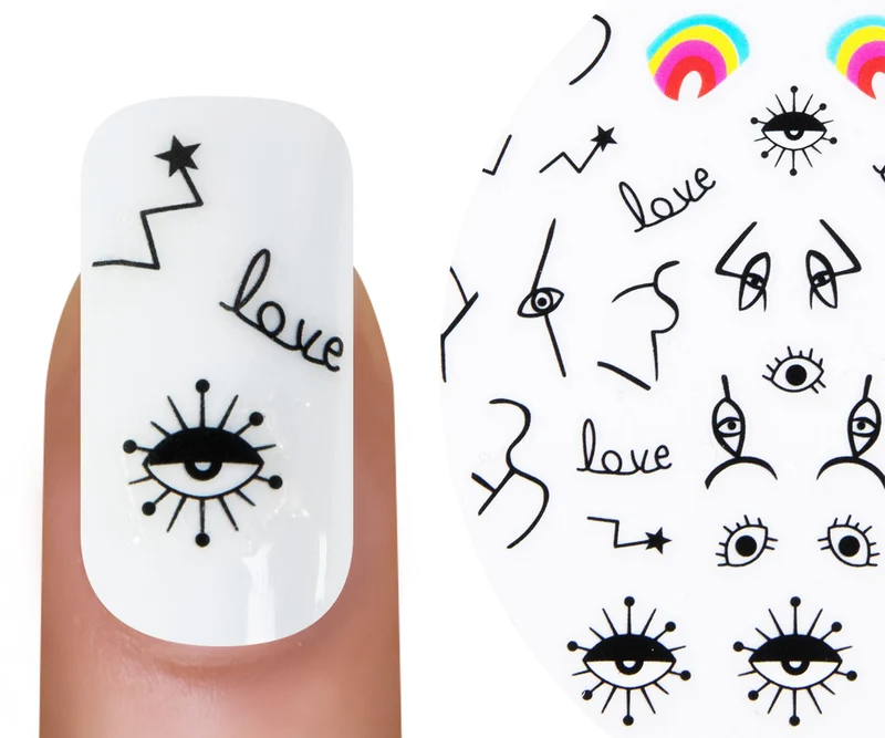 3D Art Nail Sticker Eyes 2
