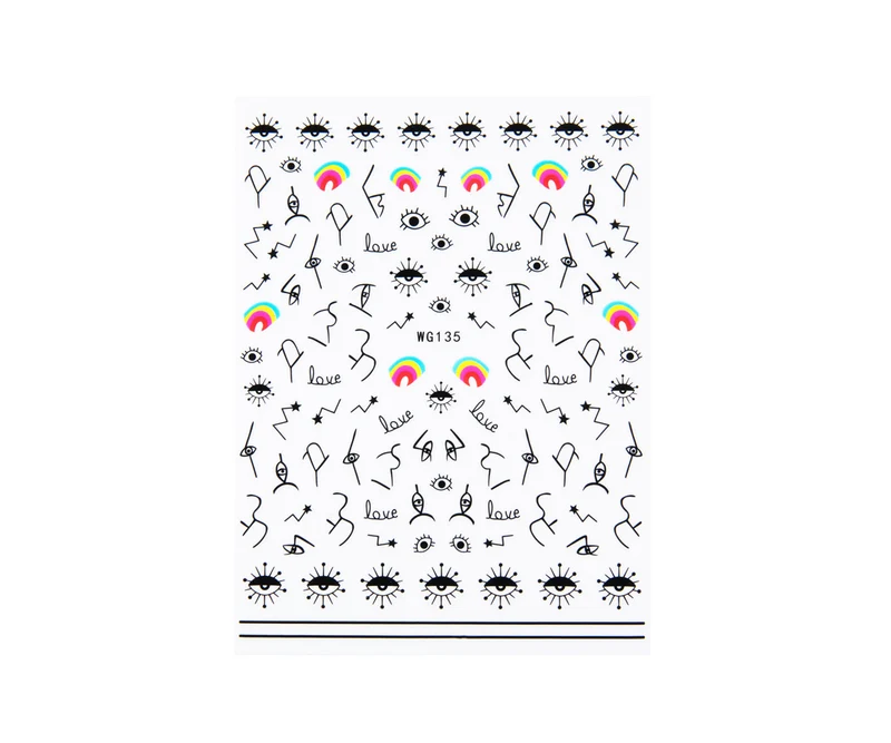 3D Art Nail Sticker Eyes 2