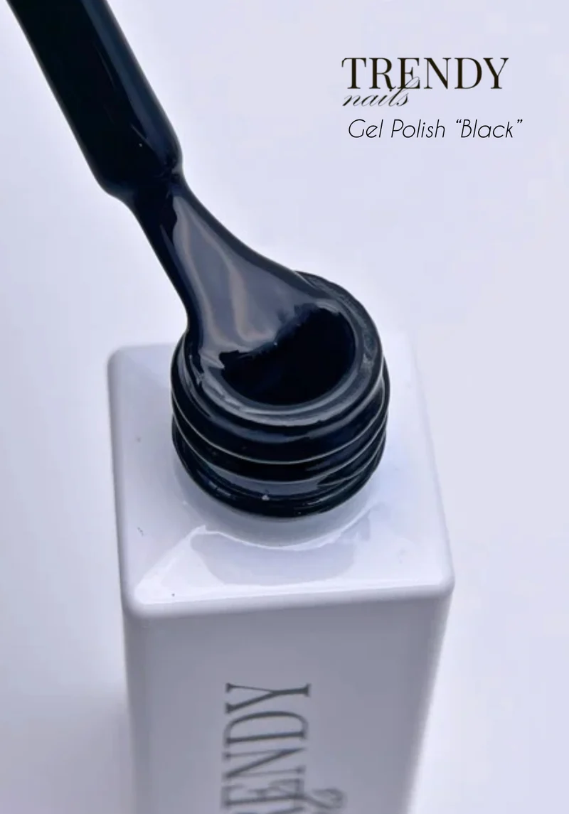 Gel Polish "Black" (8ml) von Trendy Nails (TPO/HEMA-free)
