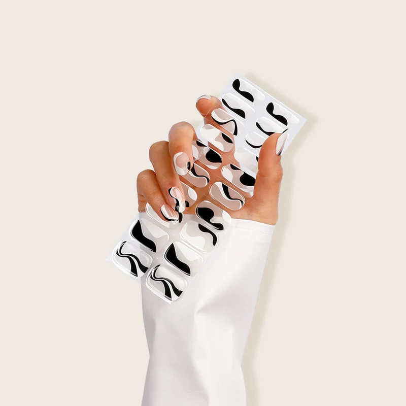 Gel Nagelfolien Black Waves 20Stk.