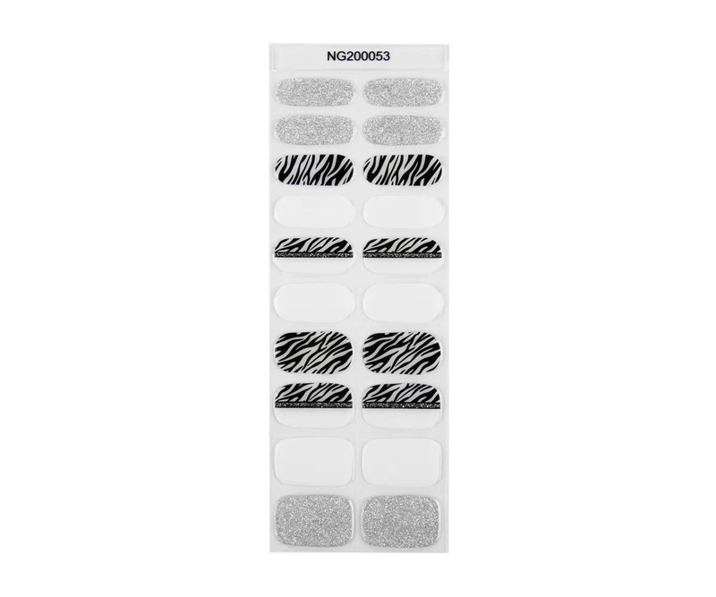 Gel Nagelfolien Zebra 20Stk.
